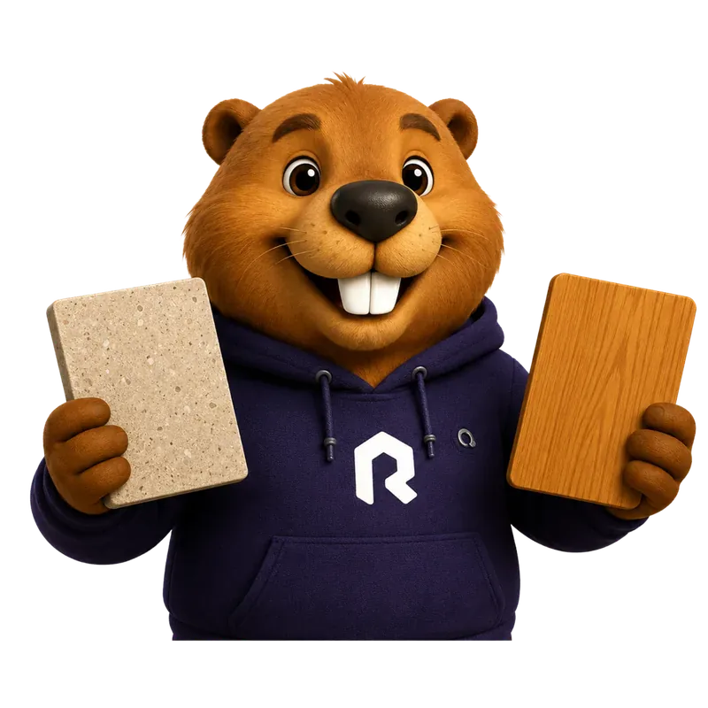 Remo com materiais e catálogo