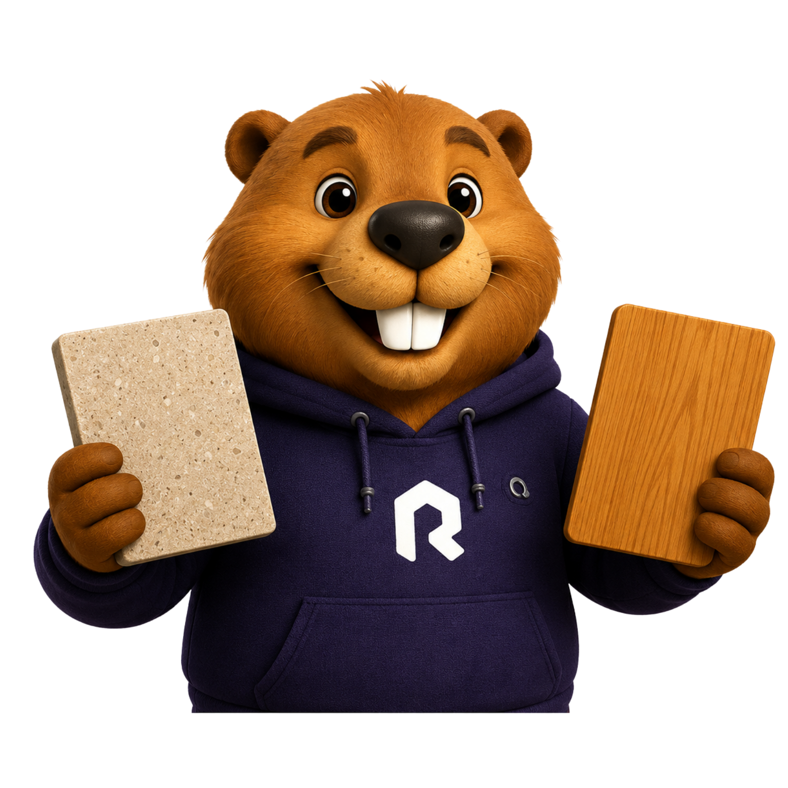 Remo com materiais e catálogo